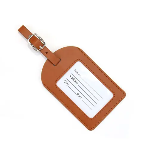 PU Leather Luggage Tag – Durable and Stylish Travel Accessory